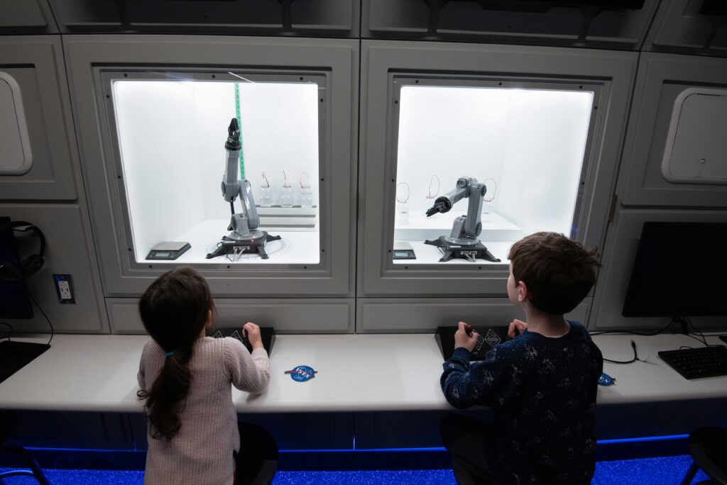 The new Challenger Learning Center features new fixtures, hardware, software, audio/visual equipment, graphics, and student interactives to meet the needs and expectations of today’s learners.