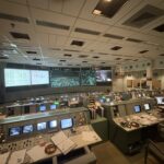 The preserved Apollo Mission Control Center.